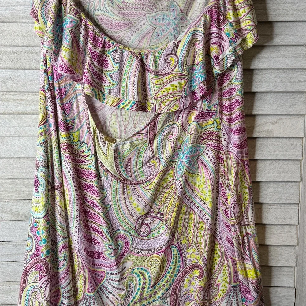 Victorias Secret Colorful Paisley Print Swim Cover-up. NWT. Small. Beach